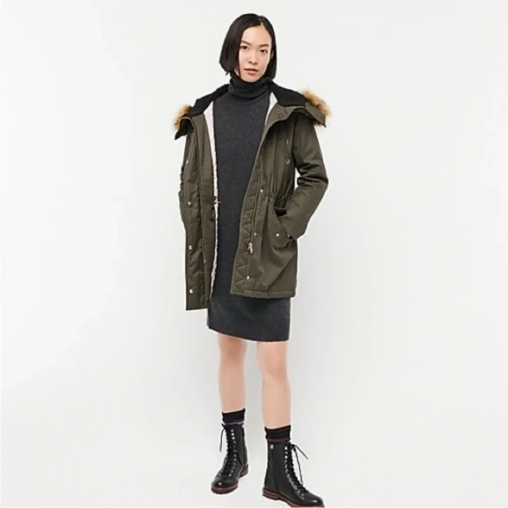 J. Crew Perfect winter parka with eco-friendly PrimaLoft®